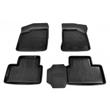 Коврики салона на пол (борт 4см) ВАЗ 2110, 2111, 2112 с перемычкой AvtoDriver (ADRJET009) (к-кт 4шт)