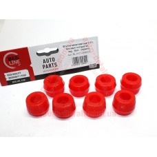 Втулки амортизатора заднего (8 шт.) ВАЗ 2101-2107, НИВА 2121 BEG-LINE полиуретан красный