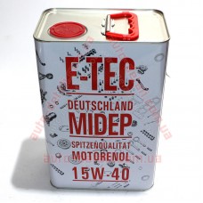 Масло минеральное E-TEC 15W-40 SSM SN/CF (4л) метал. банка