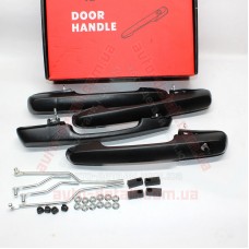 Наружные ЕВРО Ручки двери ВАЗ 2109, 21099, 2114, 2115 черные Flagmus