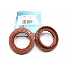 Сальник полуоси ВАЗ 2101-2107, 2121 КРТ (реверсивный, обрезиненный) FPM красный (2шт)