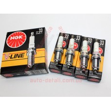 Свечи зажигания NGK V-Line 33 BKR5E-11 [1662] Daewoo, Hyundai, Kia, Mazda, Nissan, Subaru (к-кт 4шт)
