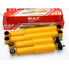 Комплект амортизаторов (передние + задние) ВАЗ 2101-2107 масло RAF Sport