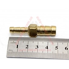 Штуцер переходник прямой 6х10 латунь