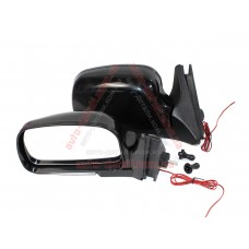 Зеркала наружные ВАЗ 2104, 2105, 2107 большие черные с поворотом Vitol (к-кт 2шт) ЗБ 3107П BLACK/LED